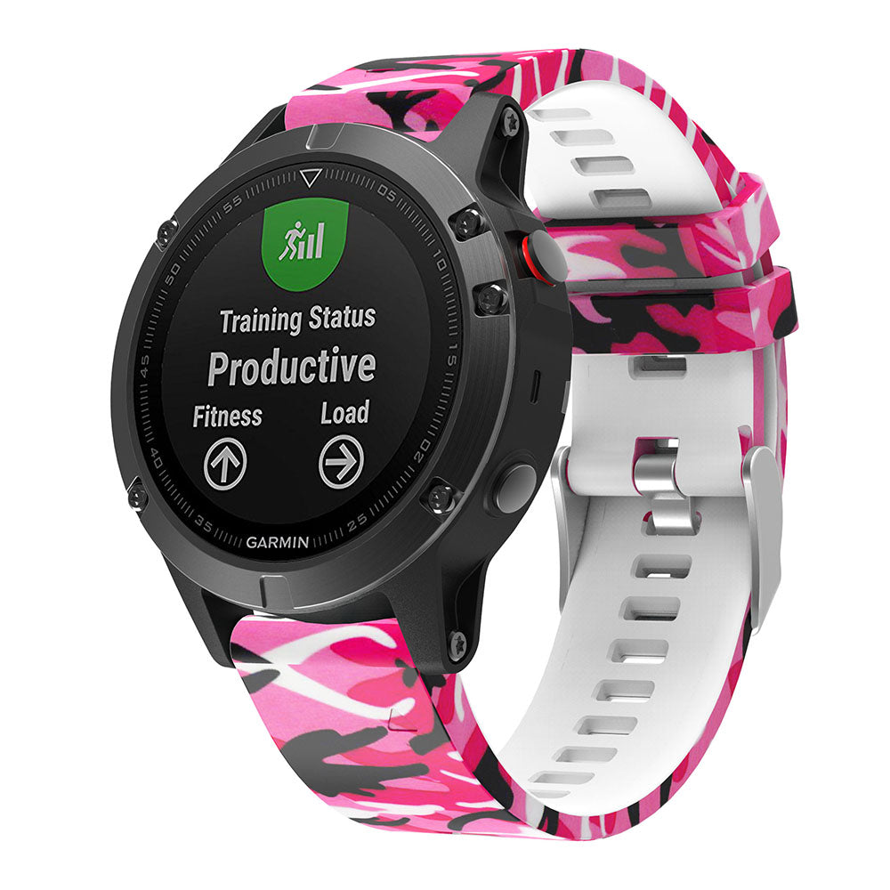 Patterned Rubber Strap for Garmin Fenix 5 / 5 Plus / 6 / Forerunner 935 / Quatix 5 / Approach S60 / Instinct
