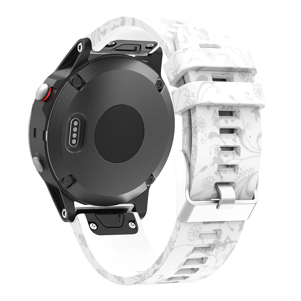 Patterned Rubber Strap for Garmin Fenix 5 / 5 Plus / 6 / Forerunner 935 / Quatix 5 / Approach S60 / Instinct