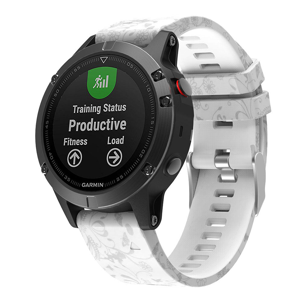 Patterned Rubber Strap for Garmin Fenix 5 / 5 Plus / 6 / Forerunner 935 / Quatix 5 / Approach S60 / Instinct