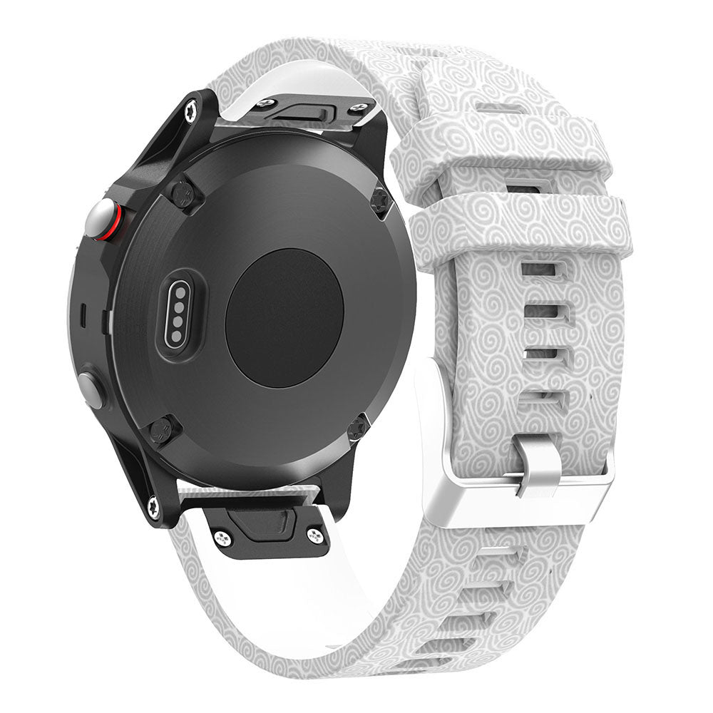 Patterned Rubber Strap for Garmin Fenix 5 / 5 Plus / 6 / Forerunner 935 / Quatix 5 / Approach S60 / Instinct