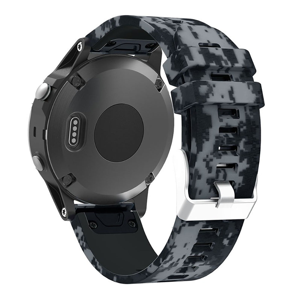 Patterned Rubber Strap for Garmin Fenix 5 / 5 Plus / 6 / Forerunner 935 / Quatix 5 / Approach S60 / Instinct