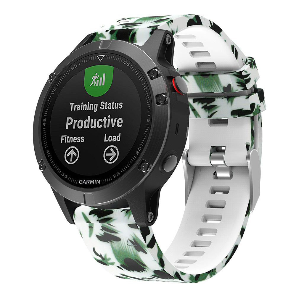 Patterned Rubber Strap for Garmin Fenix 5 / 5 Plus / 6 / Forerunner 935 / Quatix 5 / Approach S60 / Instinct