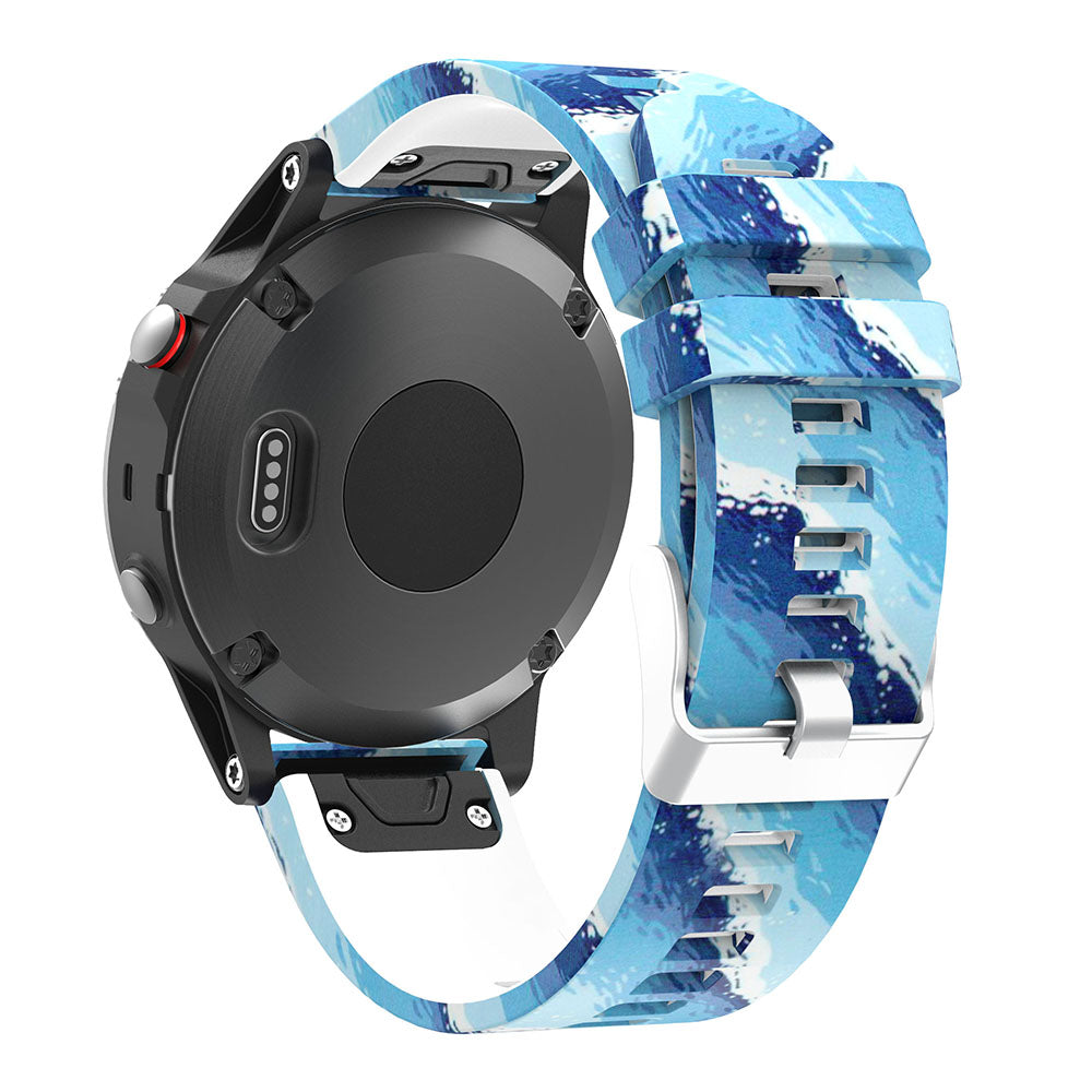 Patterned Rubber Strap for Garmin Fenix 5 / 5 Plus / 6 / Forerunner 935 / Quatix 5 / Approach S60 / Instinct