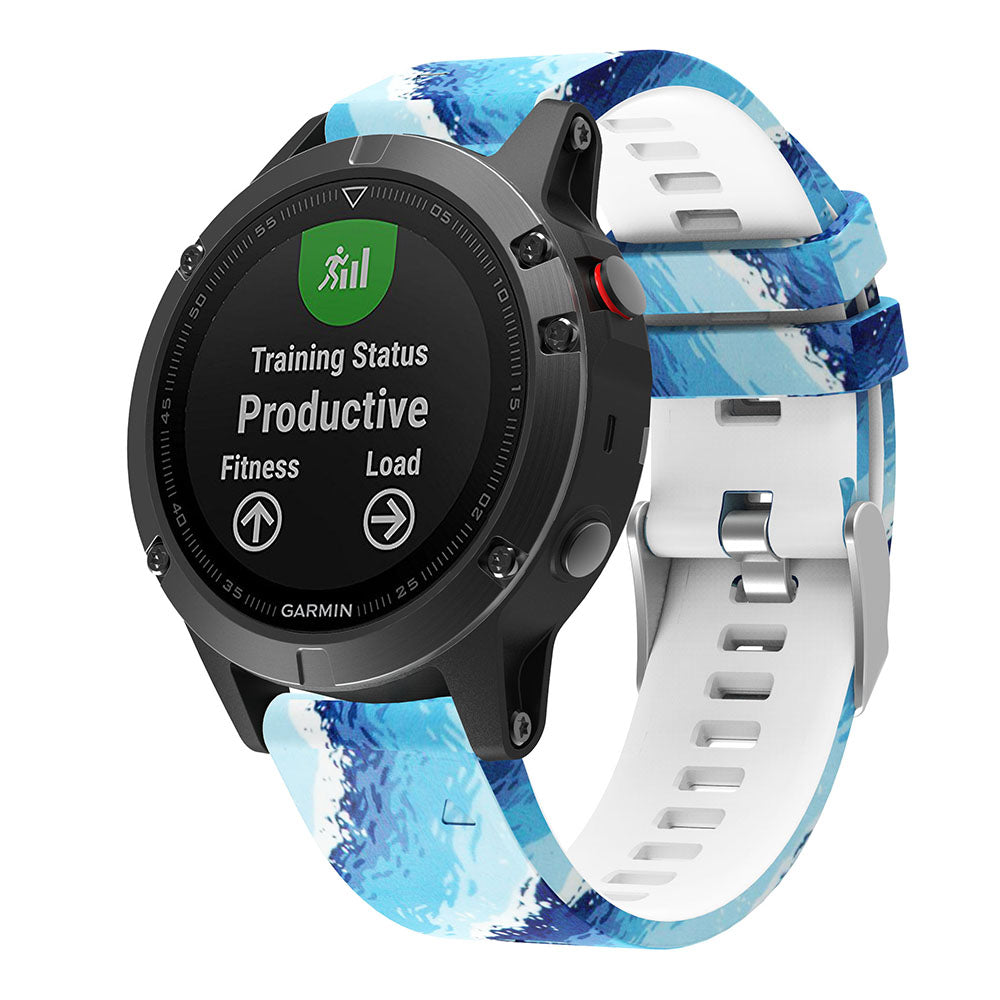 Patterned Rubber Strap for Garmin Fenix 5 / 5 Plus / 6 / Forerunner 935 / Quatix 5 / Approach S60 / Instinct