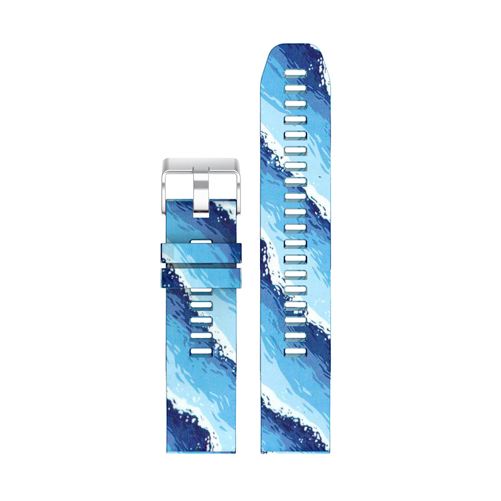Patterned Rubber Strap for Garmin Fenix 5 / 5 Plus / 6 / Forerunner 935 / Quatix 5 / Approach S60 / Instinct