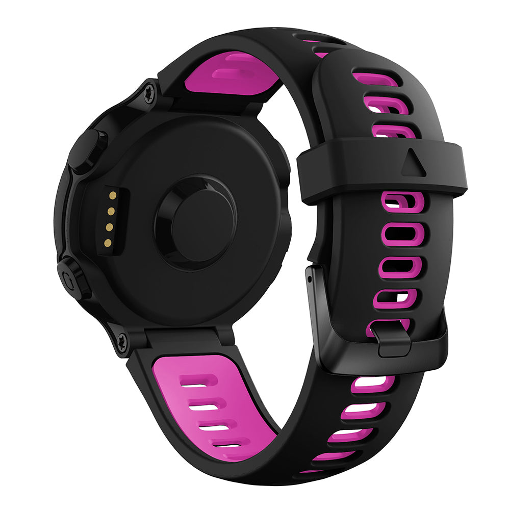 Rubber Strap with Black Buckle for Garmin Forerunner 220 / 230 / 235 / 260 / 735XT / Approach S5 / S6 / S20