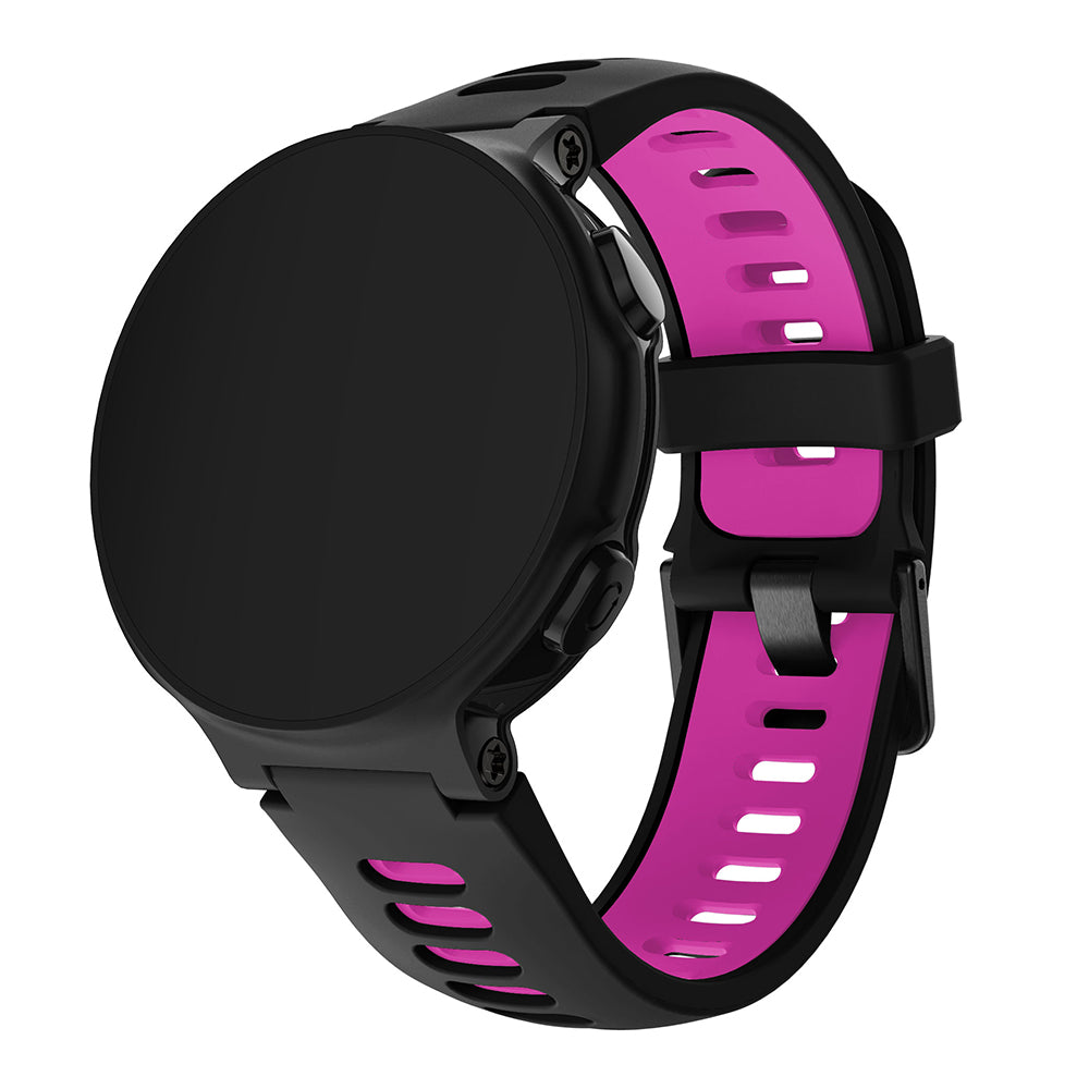 Rubber Strap with Black Buckle for Garmin Forerunner 220 / 230 / 235 / 260 / 735XT / Approach S5 / S6 / S20