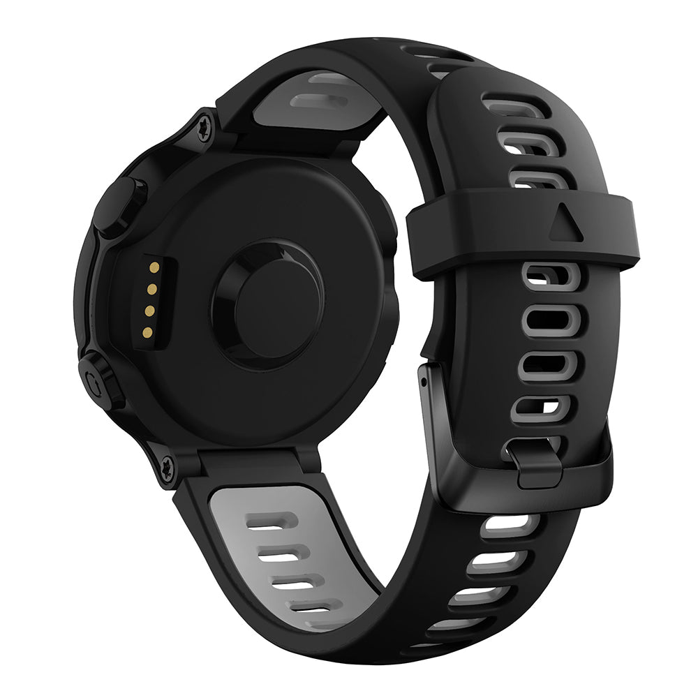 Rubber Strap with Black Buckle for Garmin Forerunner 220 / 230 / 235 / 260 / 735XT / Approach S5 / S6 / S20