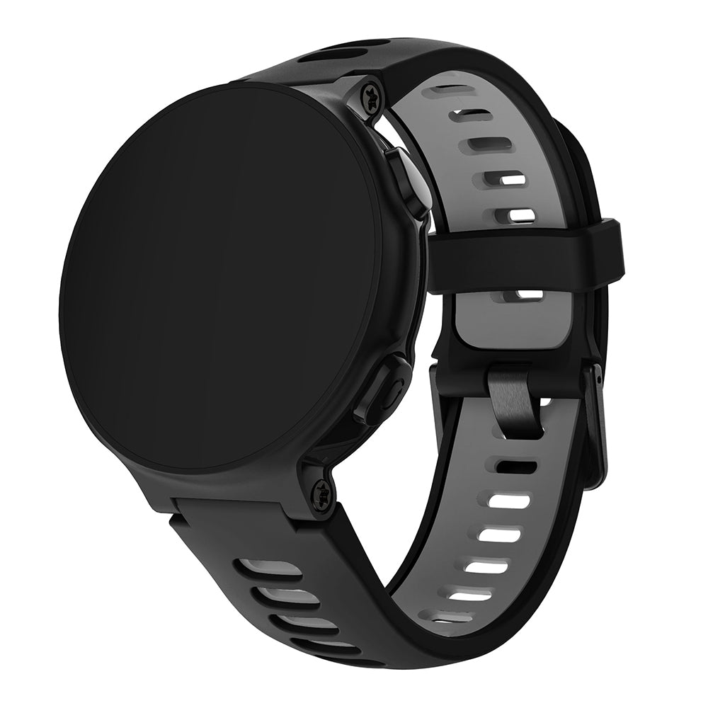 Rubber Strap with Black Buckle for Garmin Forerunner 220 / 230 / 235 / 260 / 735XT / Approach S5 / S6 / S20