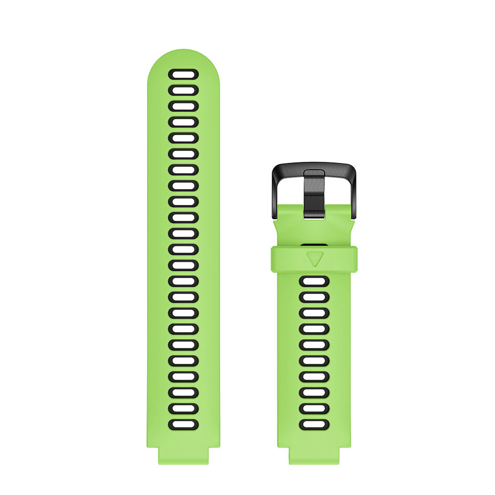 Rubber Strap with Black Buckle for Garmin Forerunner 220 / 230 / 235 / 260 / 735XT / Approach S5 / S6 / S20