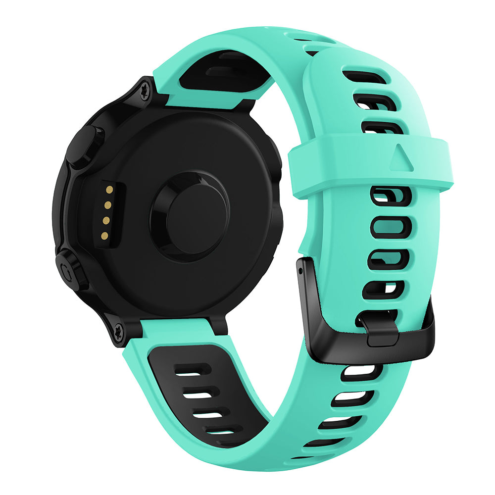 Rubber Strap with Black Buckle for Garmin Forerunner 220 / 230 / 235 / 260 / 735XT / Approach S5 / S6 / S20