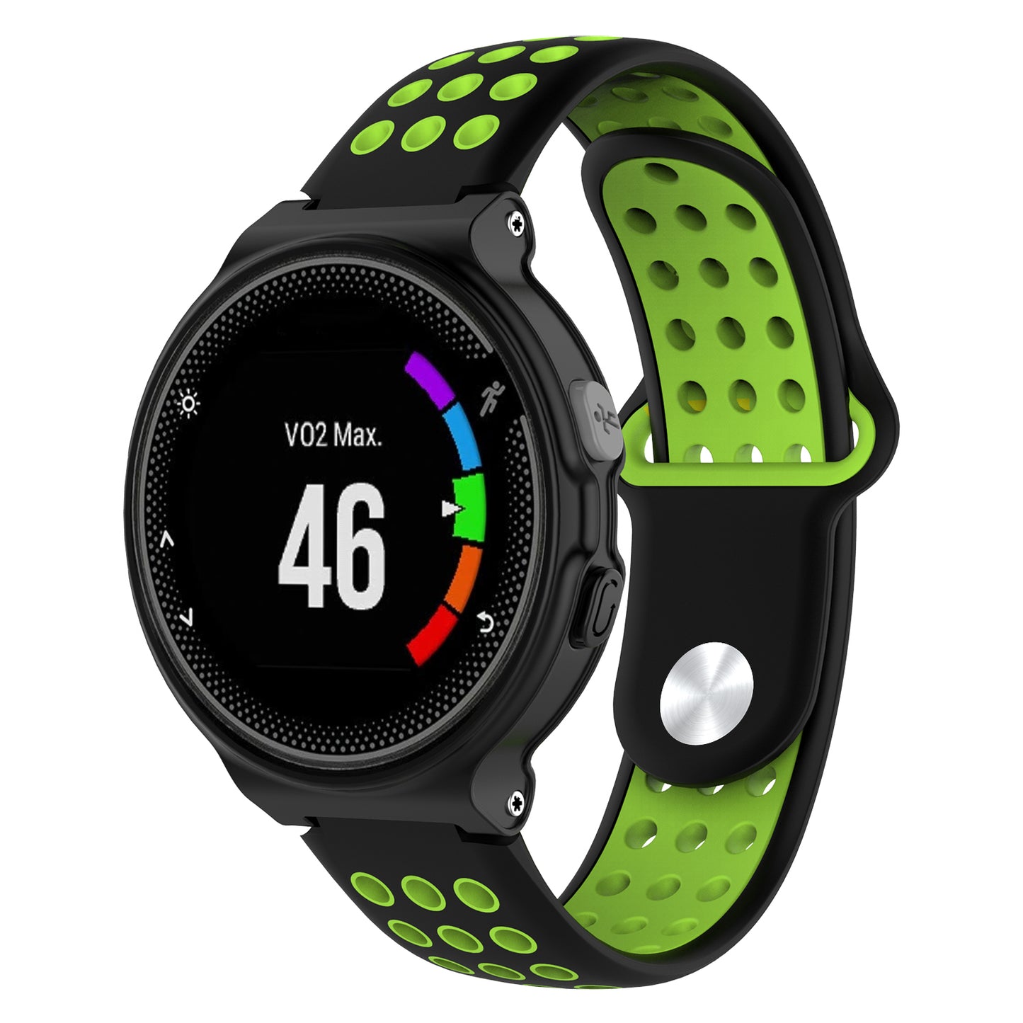 Perforated Rubber Strap for Garmin Forerunner 220 / 230 / 235 / 260 / 735XT / Approach S5 / S6 / S20