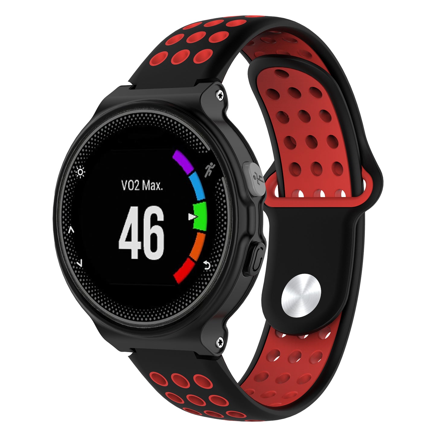 Perforated Rubber Strap for Garmin Forerunner 220 / 230 / 235 / 260 / 735XT / Approach S5 / S6 / S20