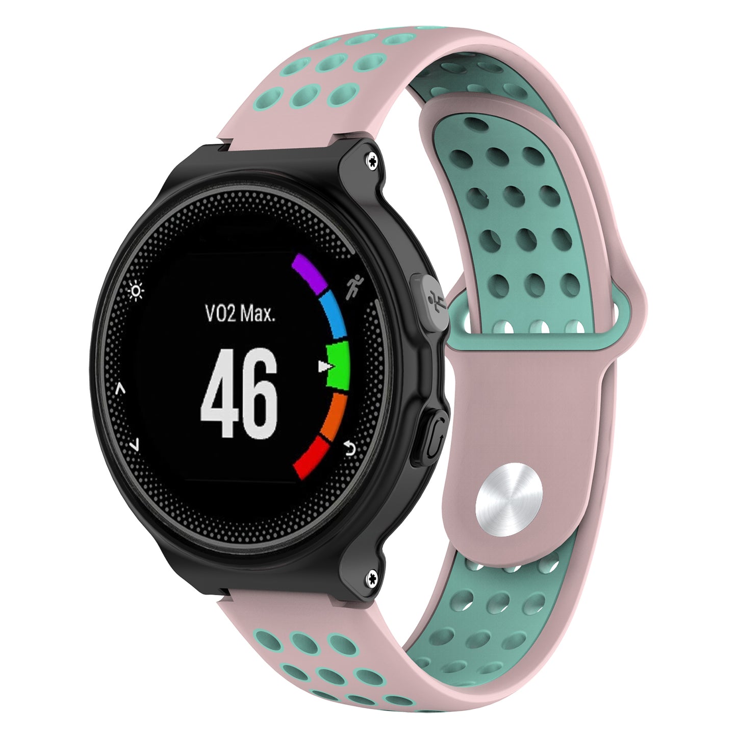 Perforated Rubber Strap for Garmin Forerunner 220 / 230 / 235 / 260 / 735XT / Approach S5 / S6 / S20
