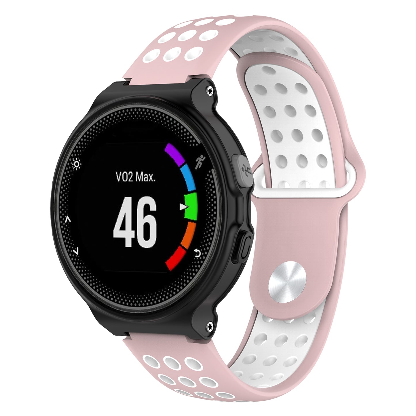 Perforated Rubber Strap for Garmin Forerunner 220 / 230 / 235 / 260 / 735XT / Approach S5 / S6 / S20