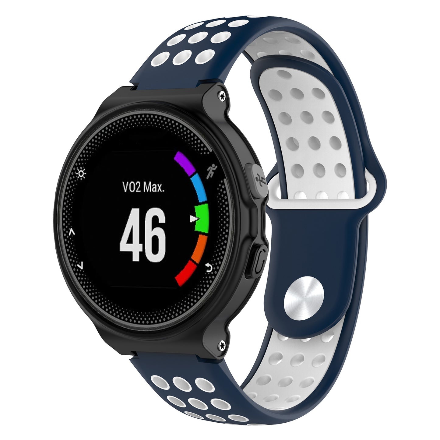 Perforated Rubber Strap for Garmin Forerunner 220 / 230 / 235 / 260 / 735XT / Approach S5 / S6 / S20