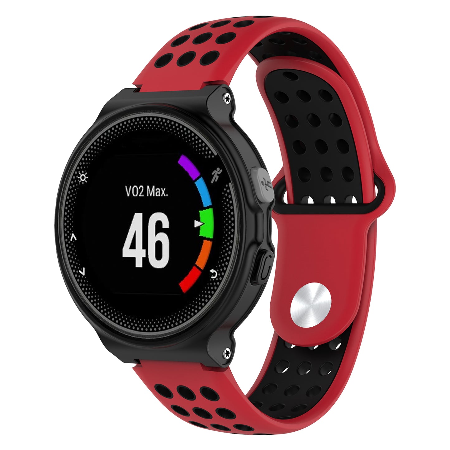 Perforated Rubber Strap for Garmin Forerunner 220 / 230 / 235 / 260 / 735XT / Approach S5 / S6 / S20