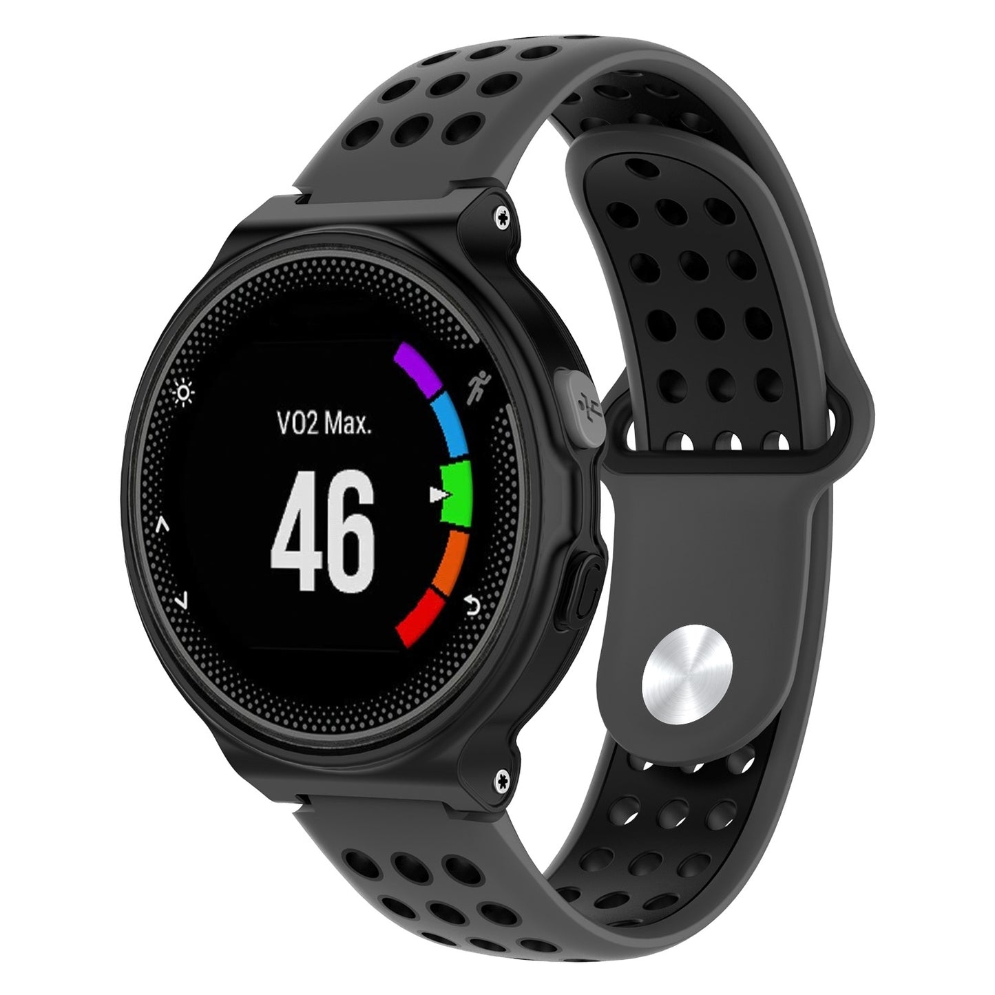 Perforated Rubber Strap for Garmin Forerunner 220 / 230 / 235 / 260 / 735XT / Approach S5 / S6 / S20