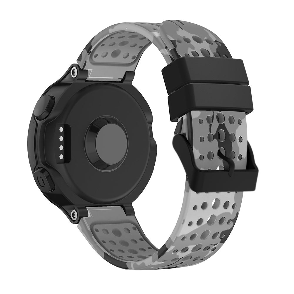 Camo Rubber Strap with Black Buckle for Garmin Forerunner 220 / 230 / 235 / 260 / 735XT / Approach S5 / S6 / S20