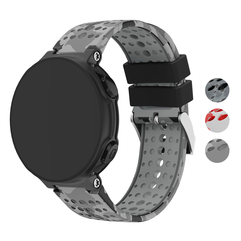 Camo Rubber Strap for Garmin Forerunner 220 / 230 / 235 / 260 / 735XT / Approach S5 / S6 / S20