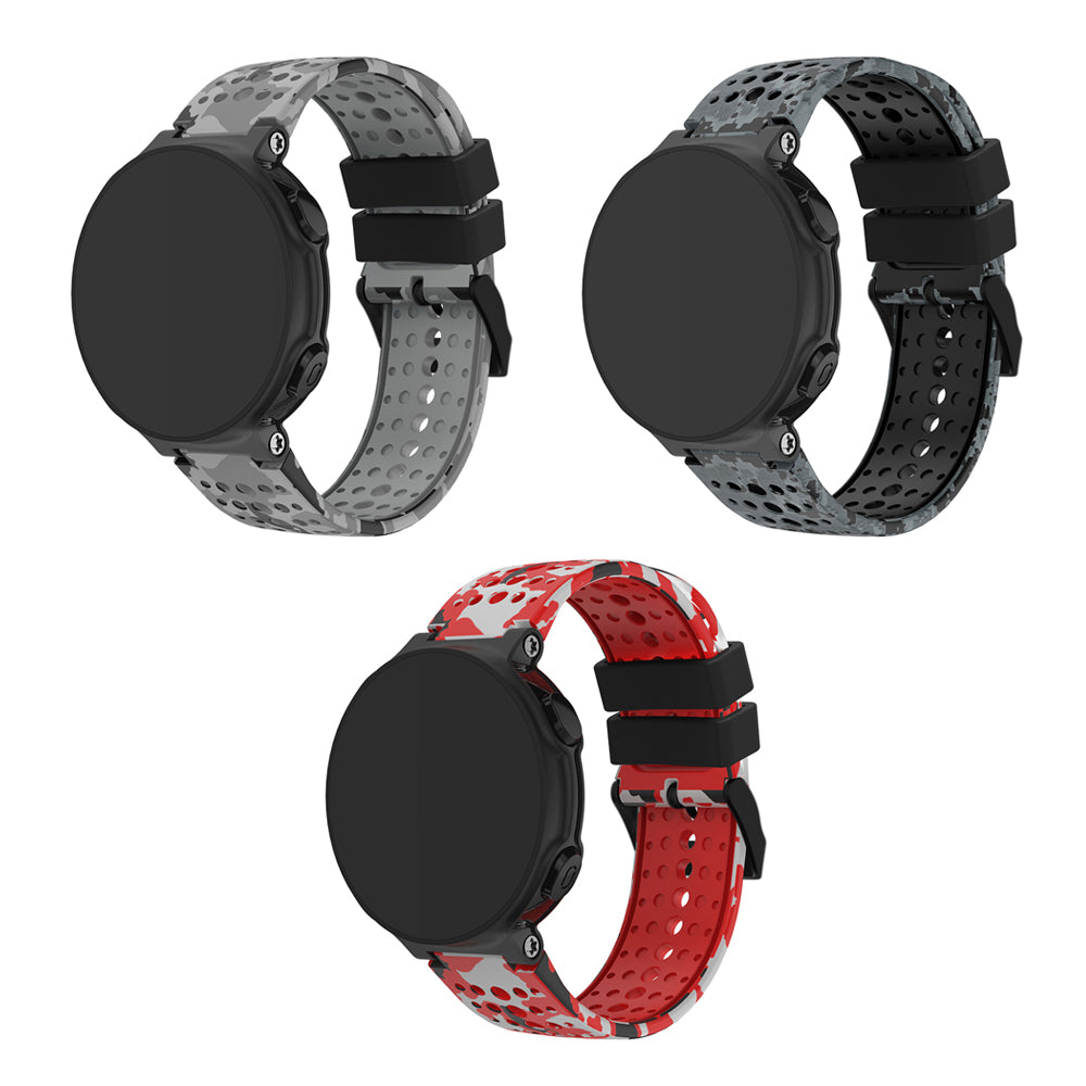 Camo Rubber Strap for Garmin Forerunner 220 / 230 / 235 / 260 / 735XT / Approach S5 / S6 / S20