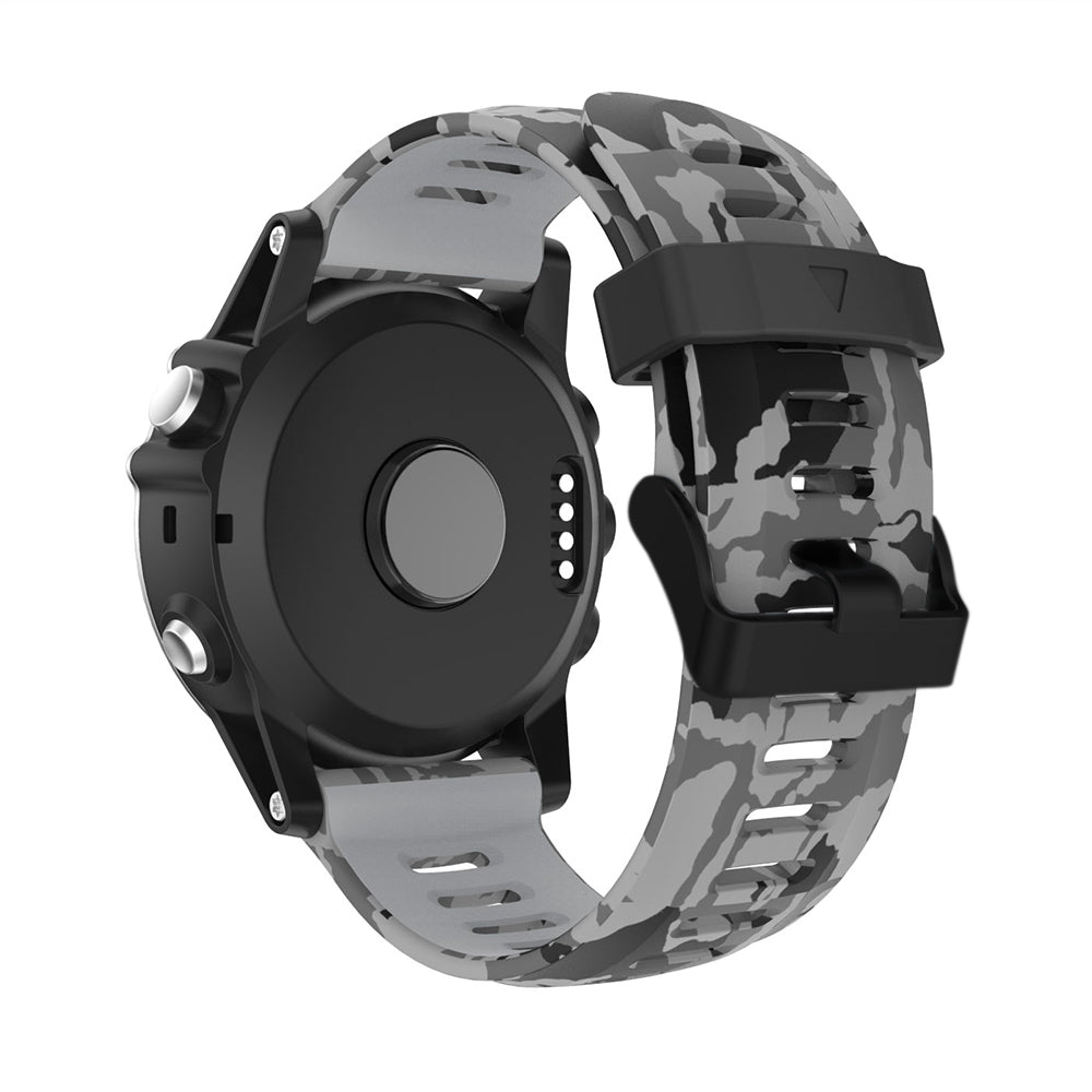 Camo Rubber Strap for Garmin Fenix 3 / 3 HR / 5X / 5X Plus / 6X