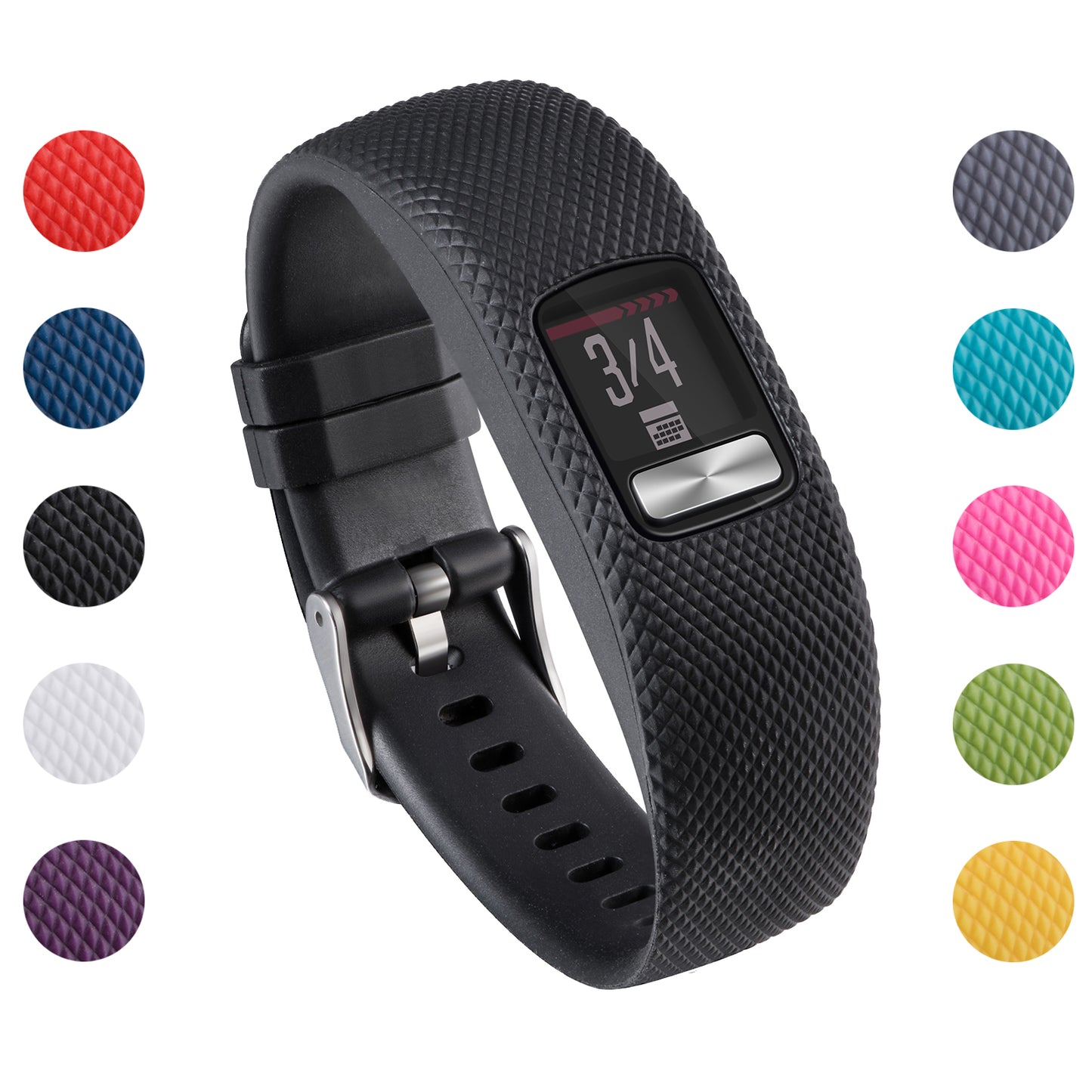 Rubber Strap for Garmin Vivofit 3 / Jr / Jr 2