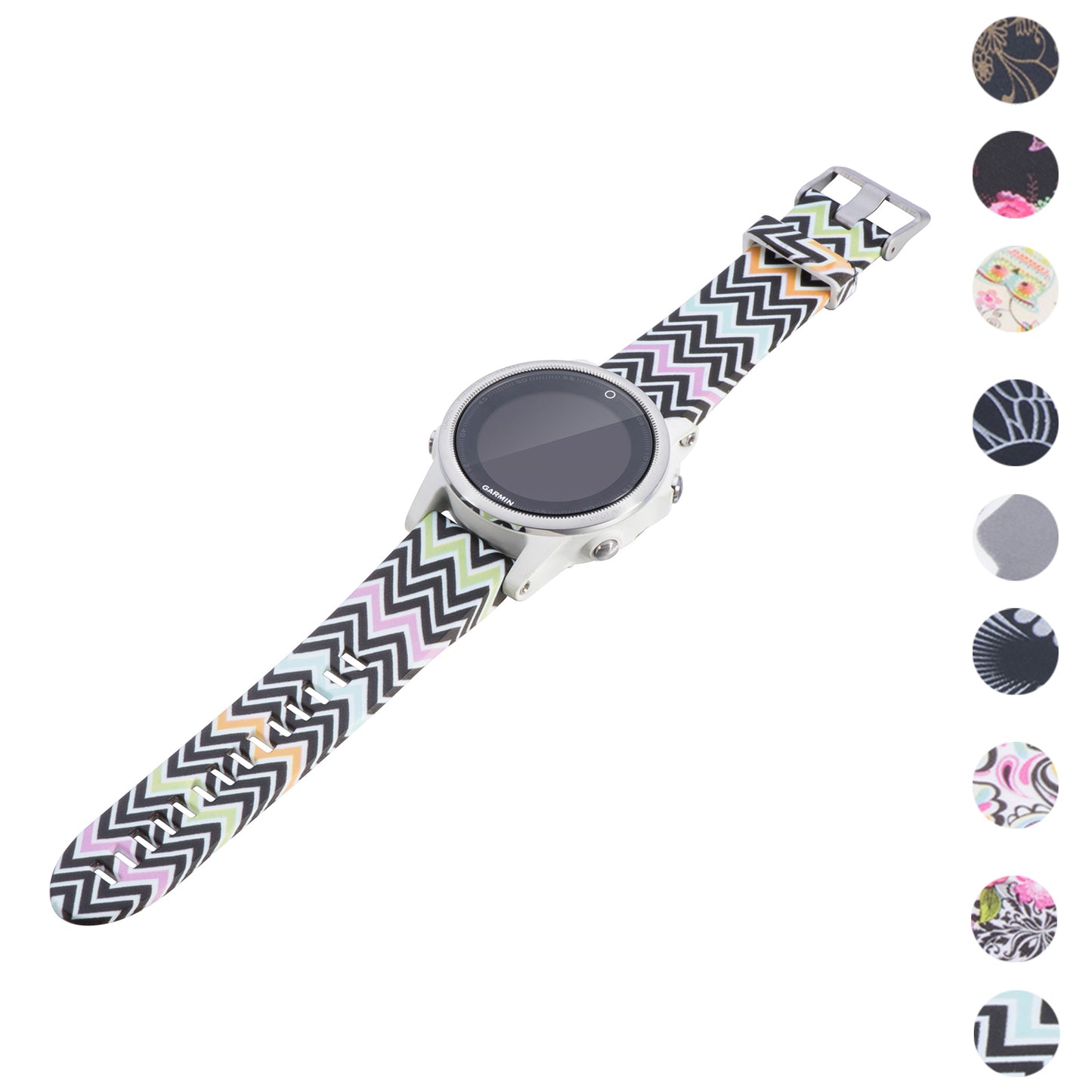 Patterned Rubber Strap for Garmin Fenix 5 / 5 Plus / 6 / Forerunner 935 / Quatix 5 / Approach S60 / Instinct