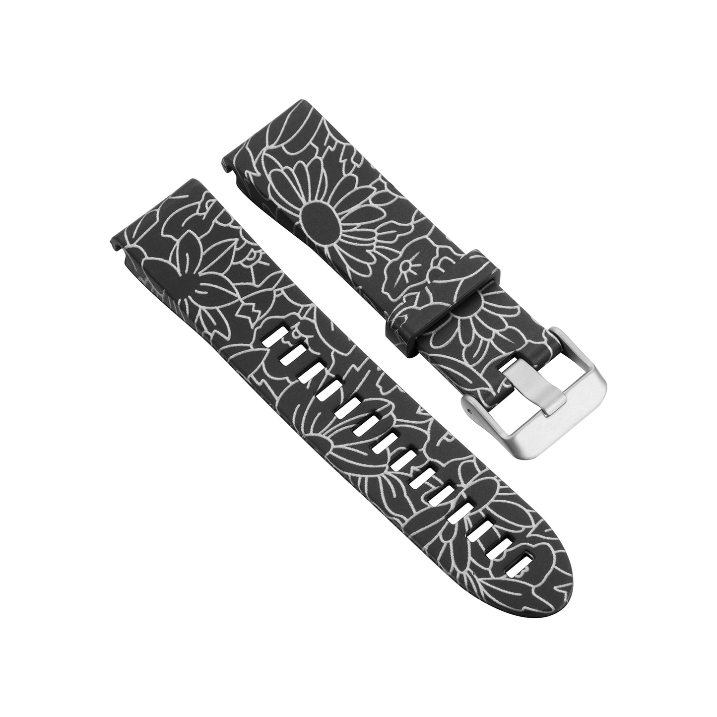 Patterned Rubber Strap for Garmin Fenix 5 / 5 Plus / 6 / Forerunner 935 / Quatix 5 / Approach S60 / Instinct