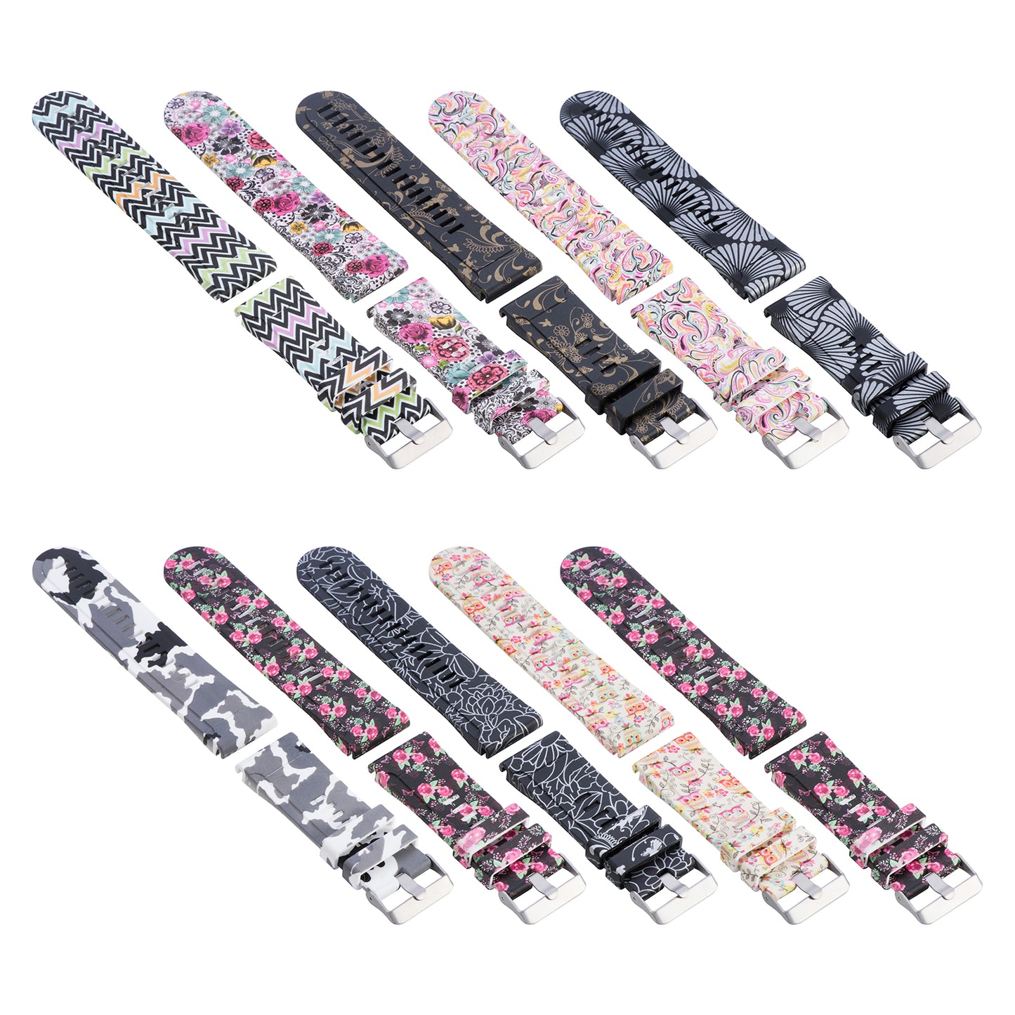 Patterned Rubber Strap for Fitbit Ionic