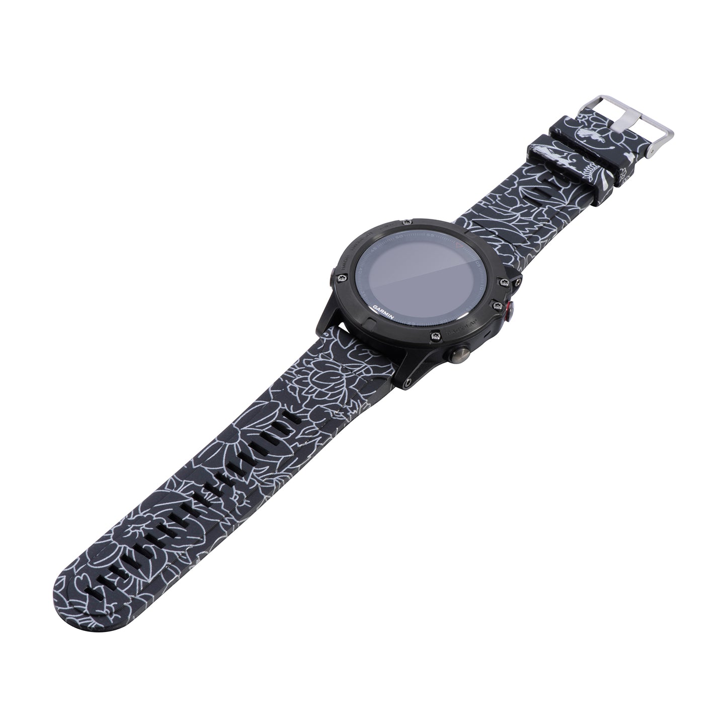 Patterned Rubber Strap for Garmin Fenix 3 / 3 HR / 5X / 5X Plus / 6X