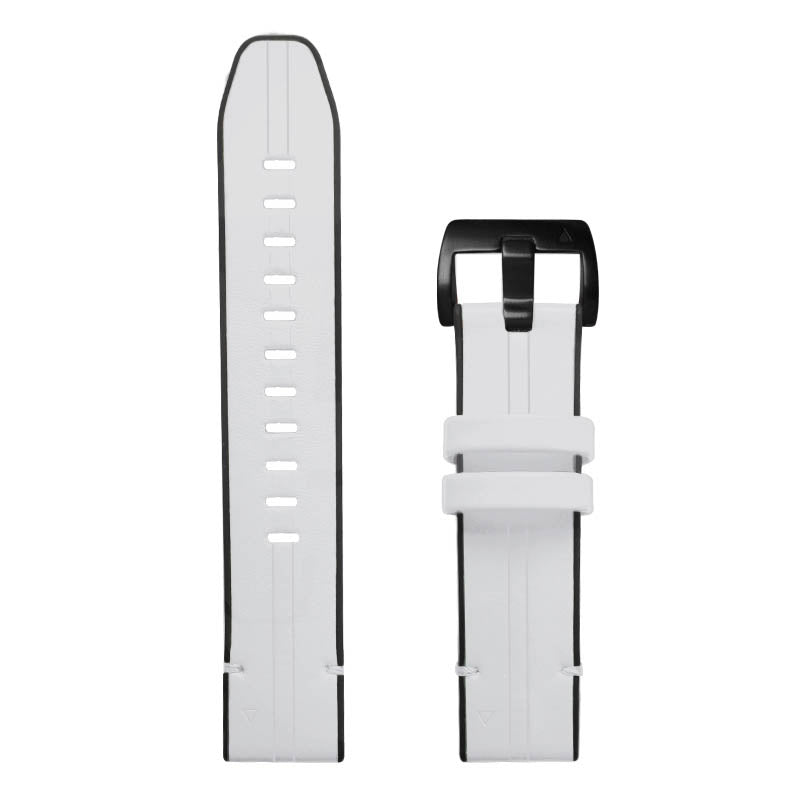 Leather & Silicone Hybrid Strap for Garmin Fenix 5 / 5 Plus / 6 / Forerunner 935 / Quatix 5 / Approach S60 / Instinct