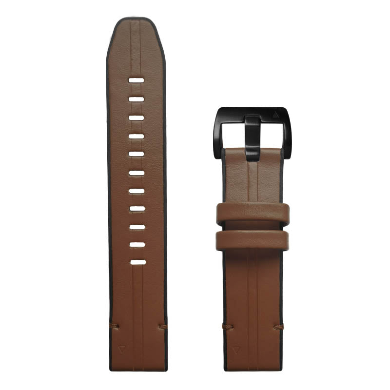 Leather & Silicone Hybrid Strap for Garmin Fenix 5 / 5 Plus / 6 / Forerunner 935 / Quatix 5 / Approach S60 / Instinct