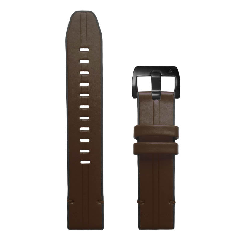 Leather & Silicone Hybrid Strap for Garmin Fenix 5 / 5 Plus / 6 / Forerunner 935 / Quatix 5 / Approach S60 / Instinct