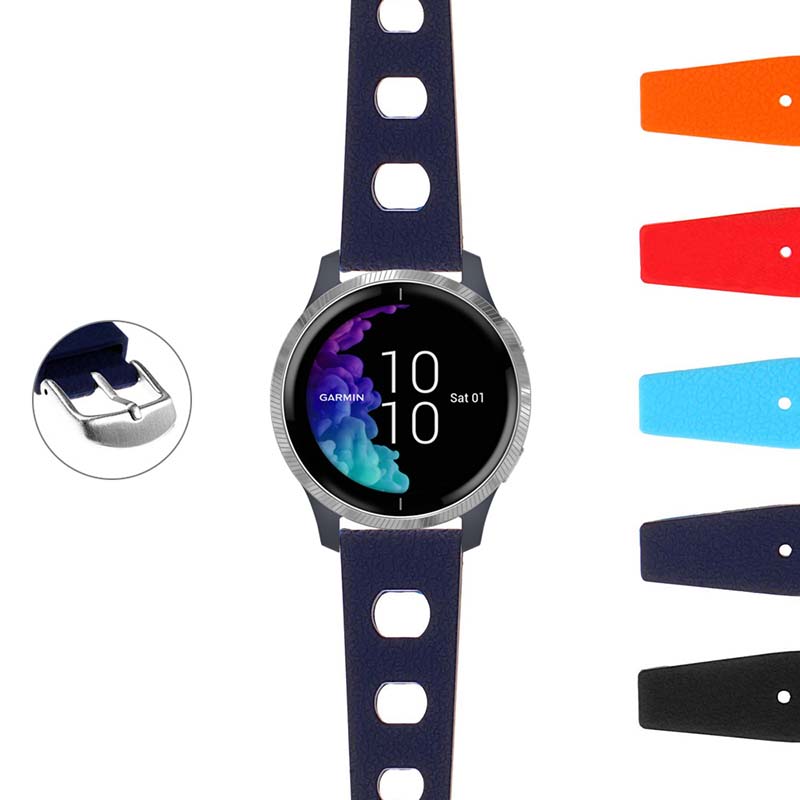 Vintage Style Rubber Rally Strap for Garmin Forerunner 745