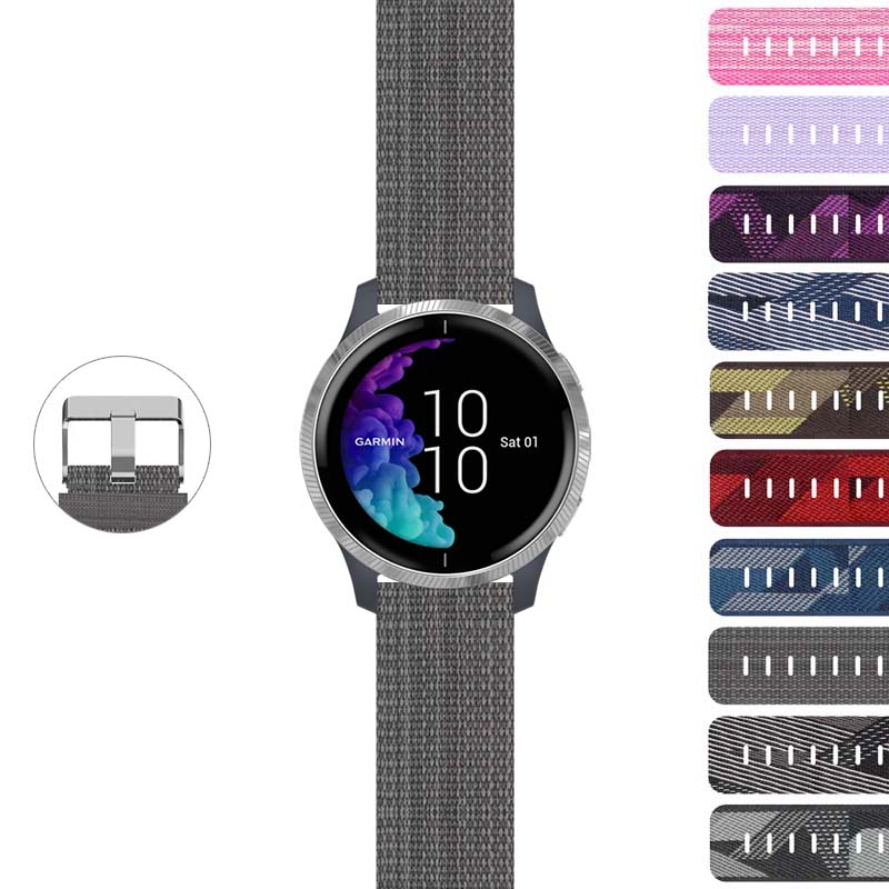 Canvas Strap for Garmin Fenix 5 / 5 Plus / 6 / Forerunner 935 / Quatix 5 / Approach S60 / Instinct