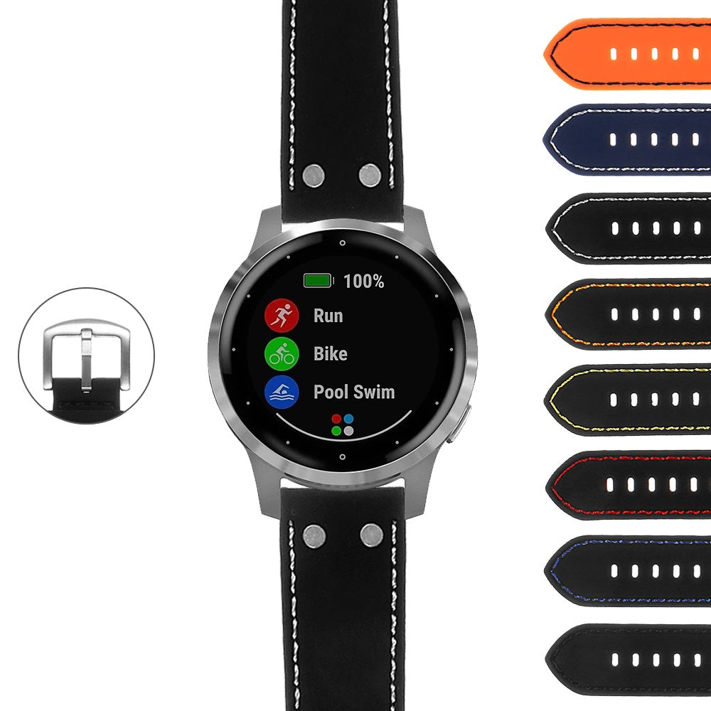 Rubber Aviator Strap for Garmin Vivoactive 4