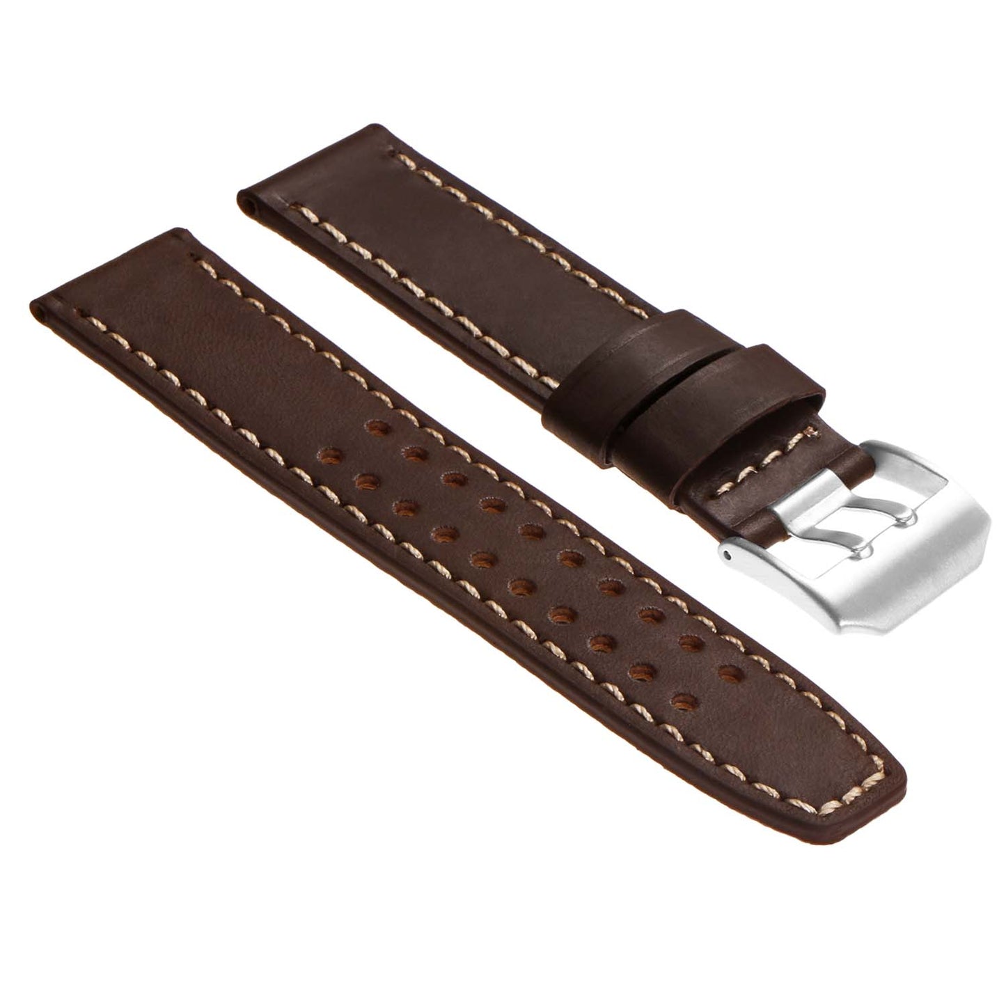 DASSARI 23mm Leather Watch Strap for Luminox Evo