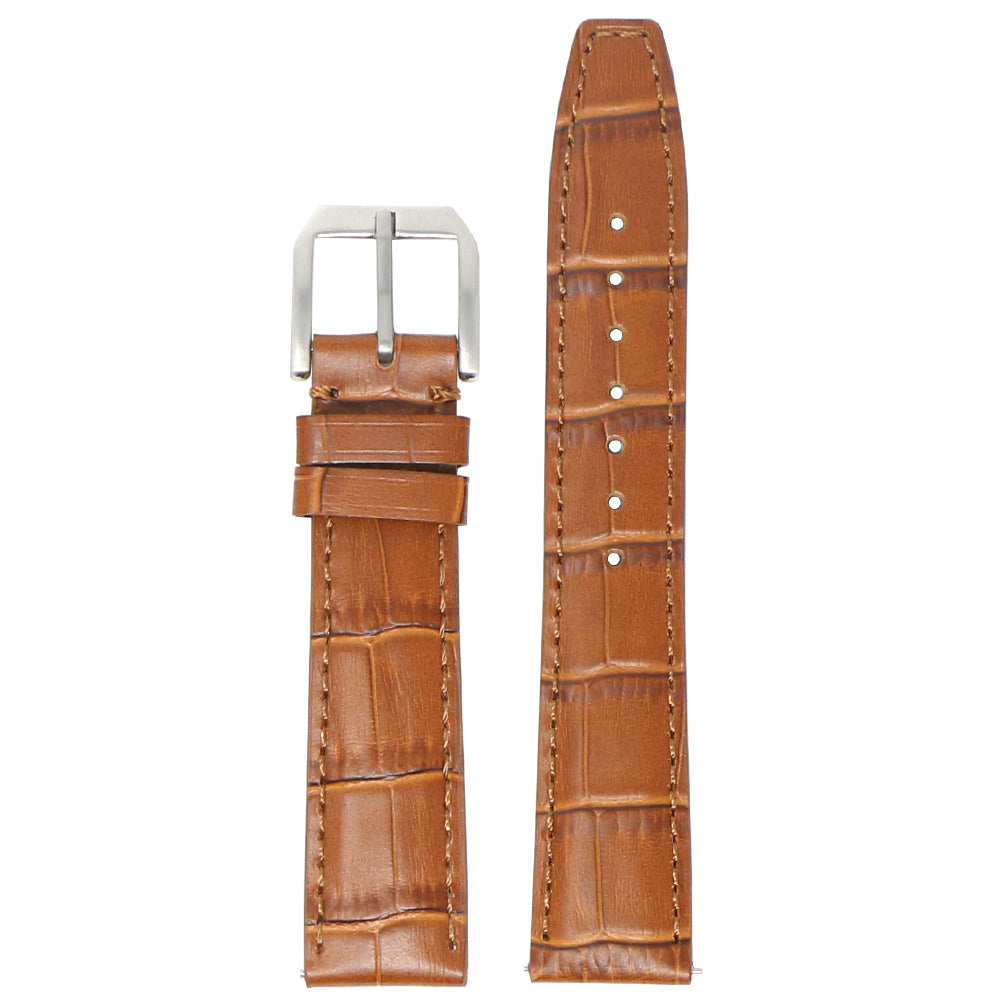 DASSARI Croc Embossed Leather Strap - Quick Release