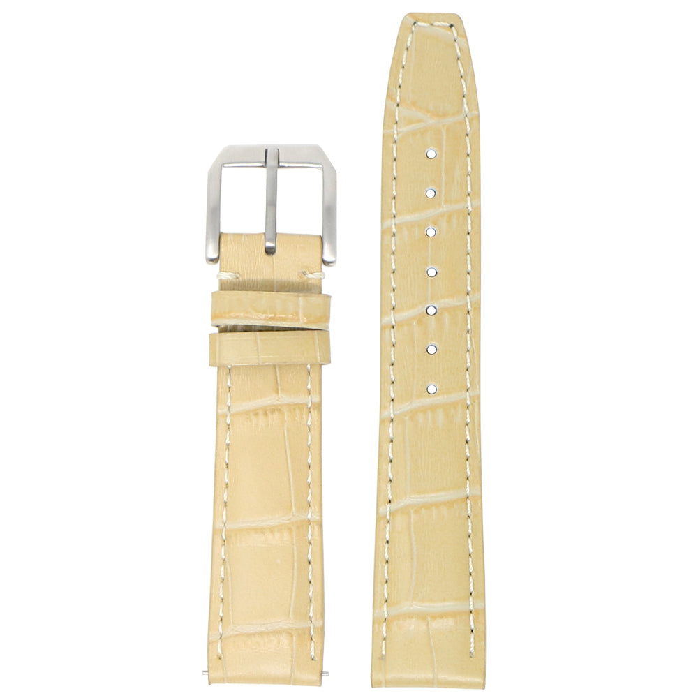 DASSARI Croc Embossed Leather Strap - Quick Release