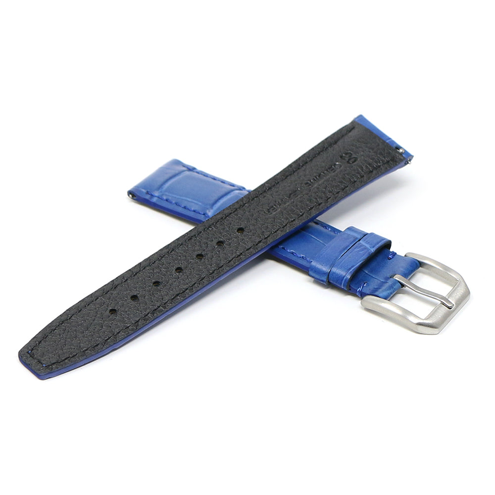 DASSARI Croc Embossed Leather Strap - Quick Release