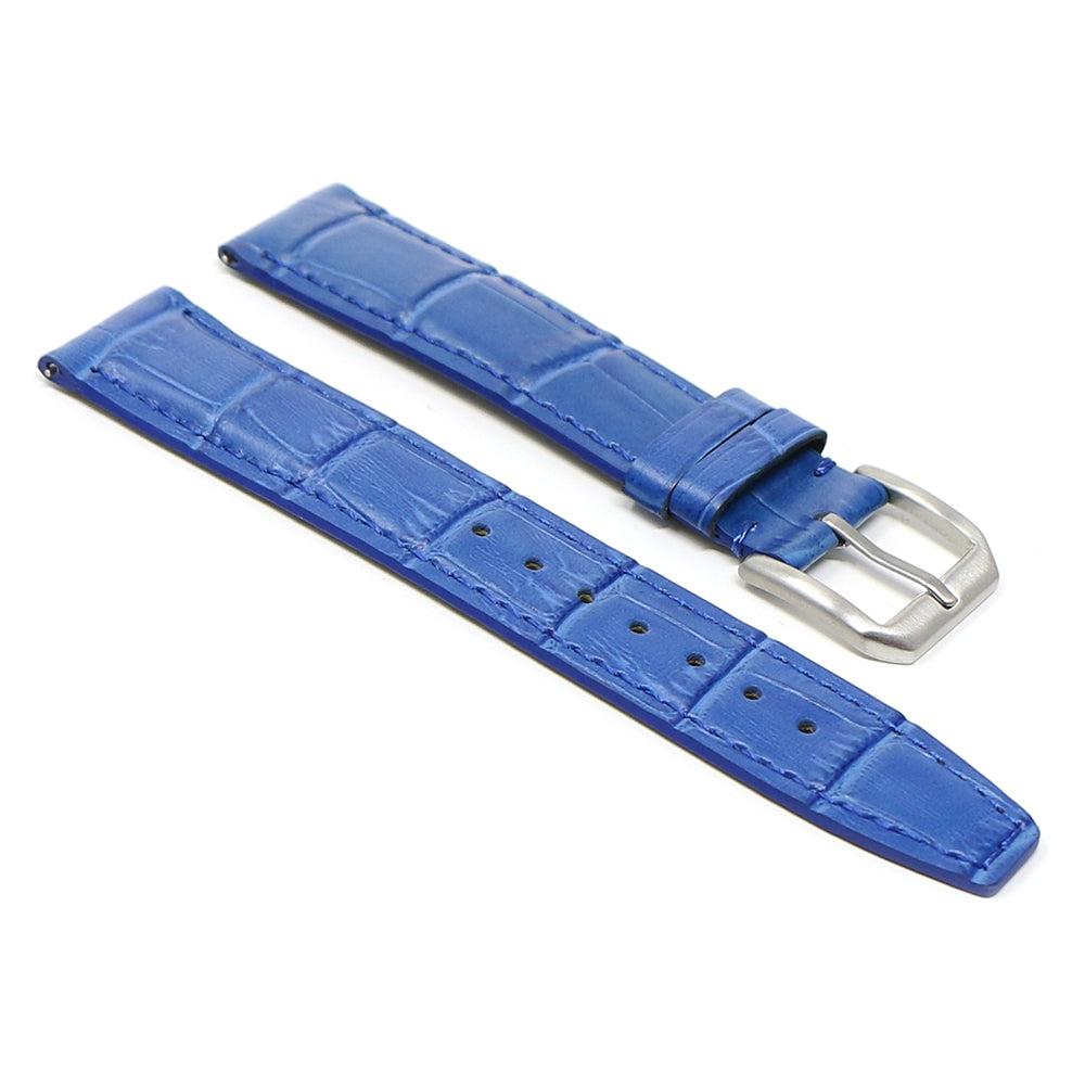 DASSARI Croc Embossed Leather Strap - Quick Release