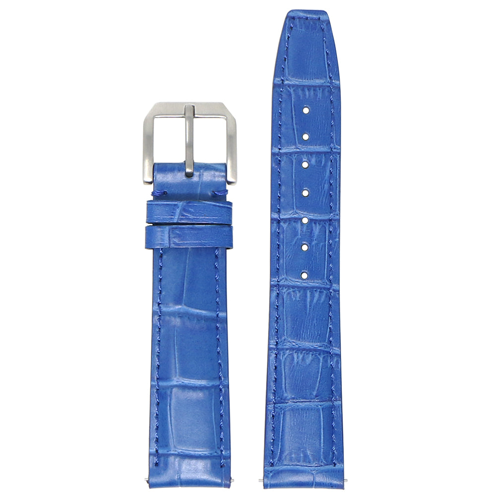 DASSARI Croc Embossed Leather Strap - Quick Release