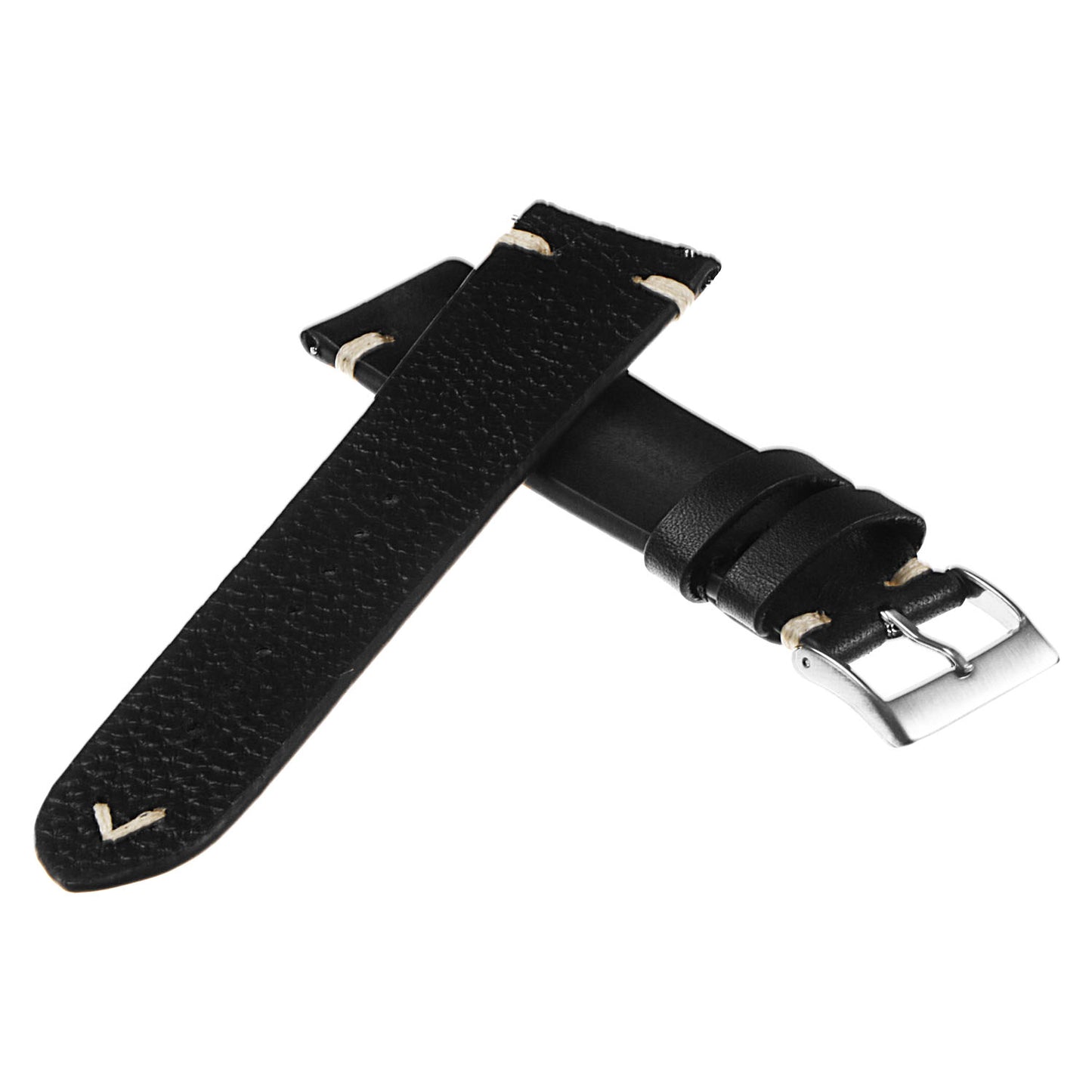 Hand-Stitched Vintage Faded Leather Strap for Suunto 9