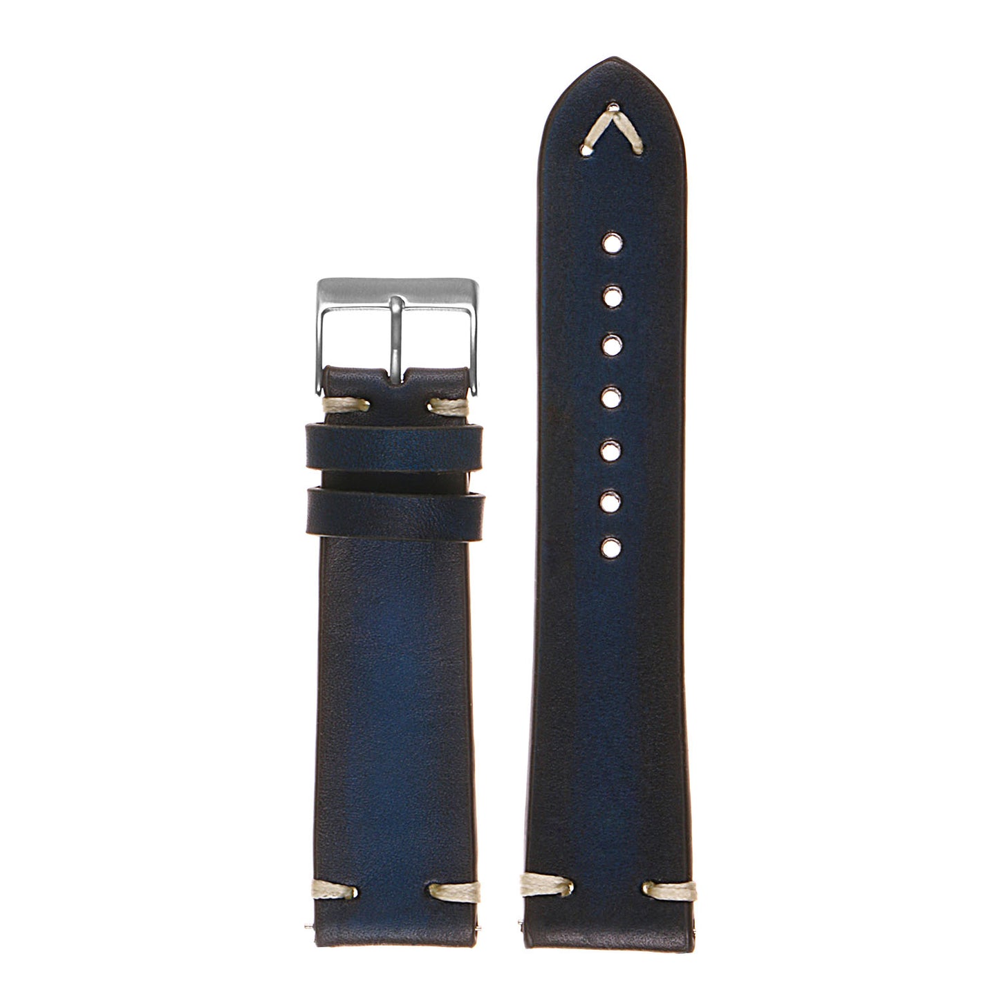 Hand-Stitched Vintage Faded Leather Strap for Suunto 9