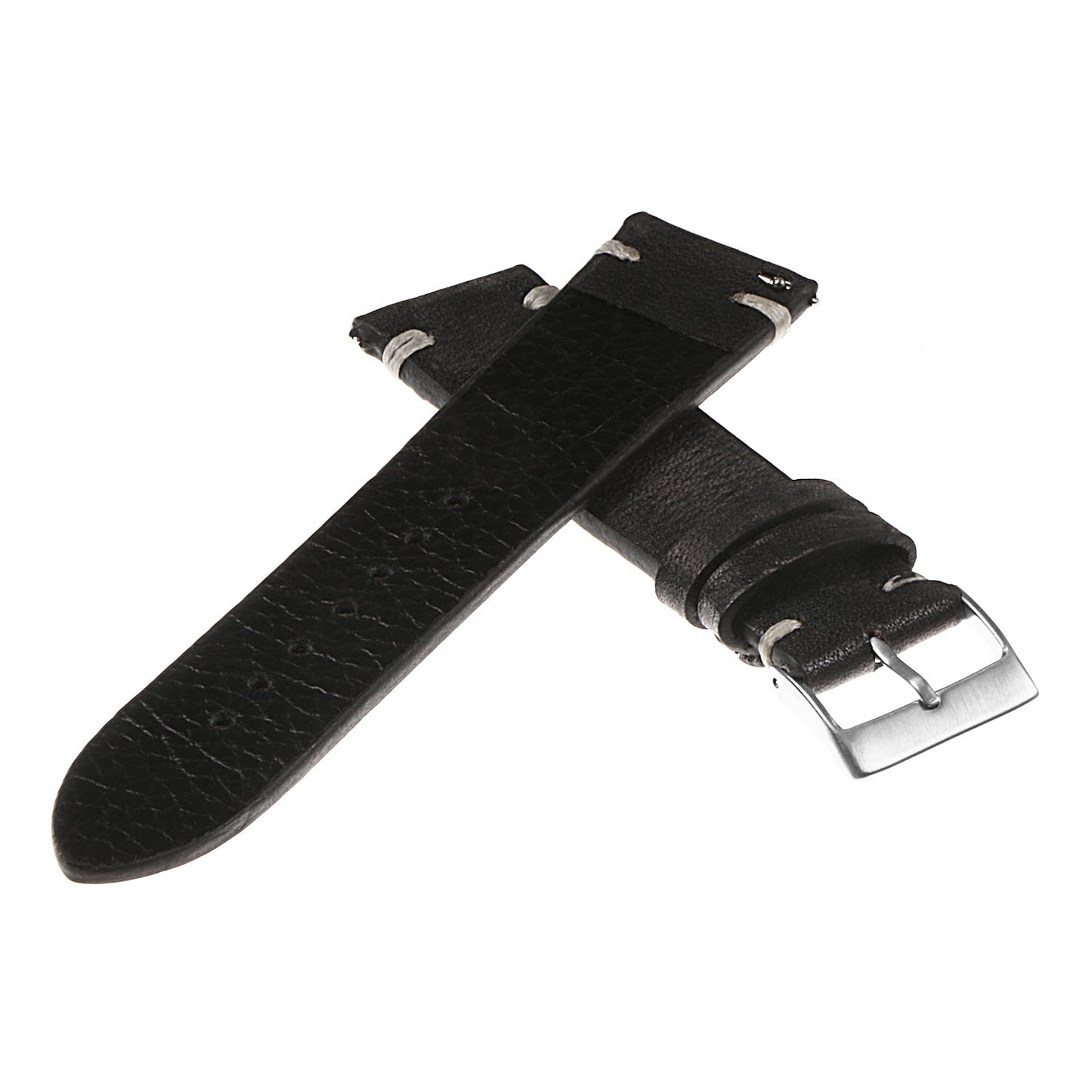Hand-Stitched Vintage Washed Leather Strap for Fitbit Versa 3