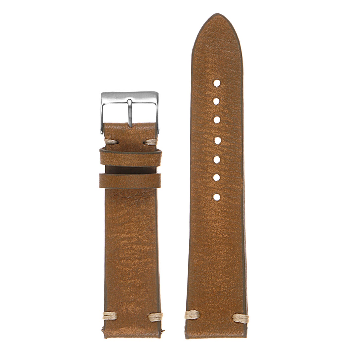 Hand-Stitched Vintage Washed Leather Strap for Suunto 9