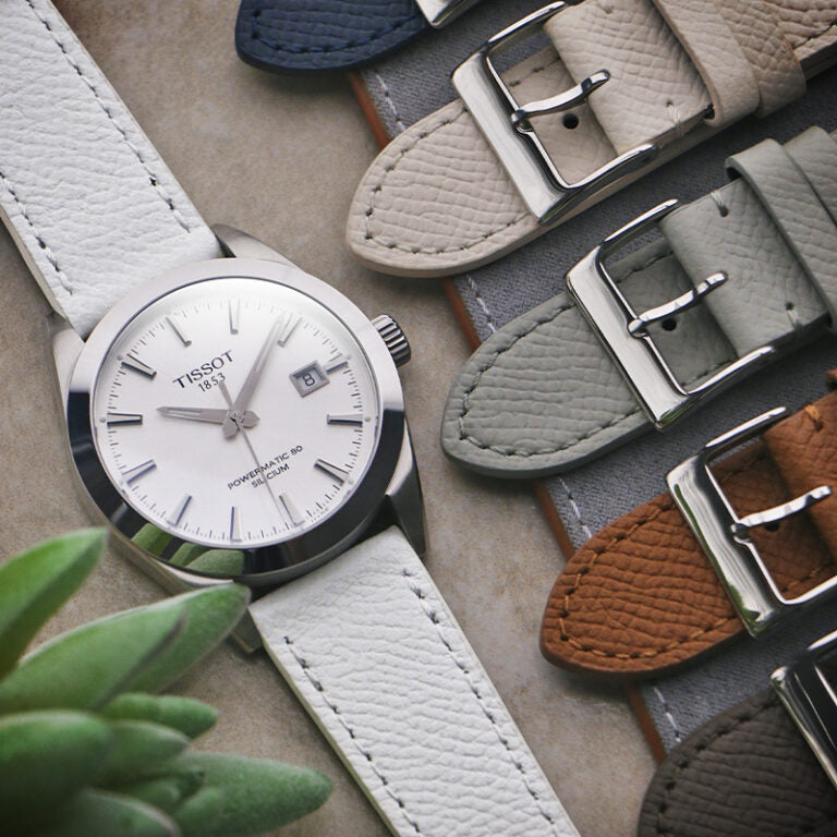 CLASSIC TEXTURED LEATHER BAND - 22mm
