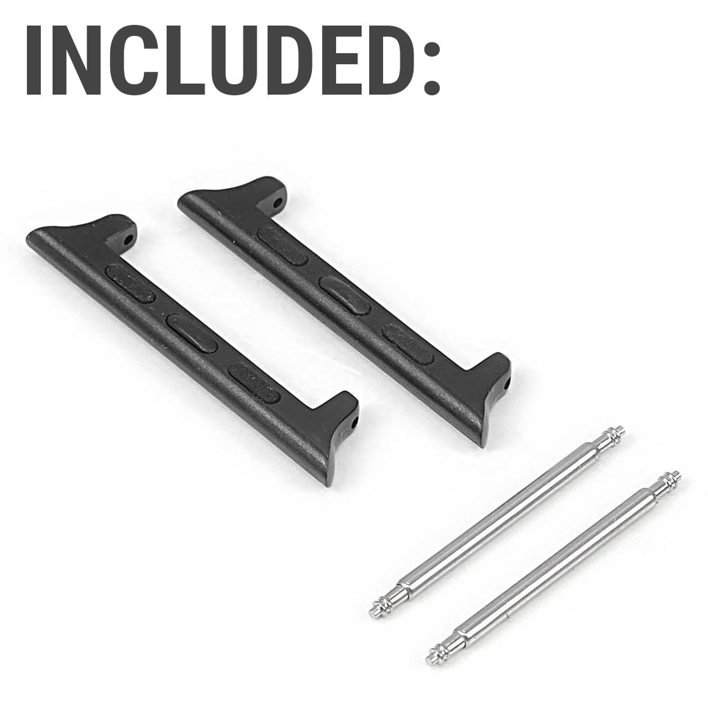 Camo Silicone Watch Strap with Brushed Stainless Steel Pre-V Buckle for Apple Watch