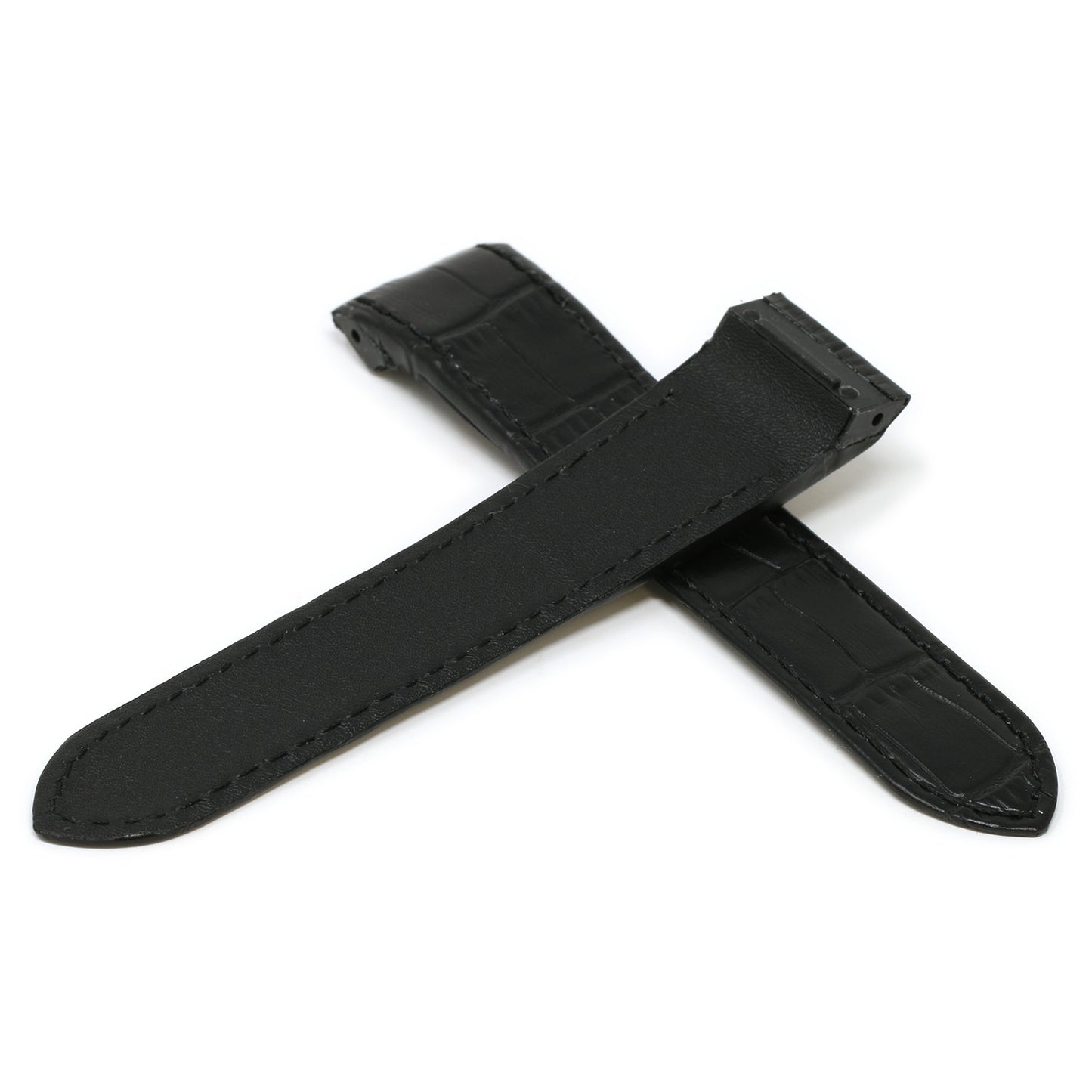 Croc Leather Strap for Cartier Santos 100